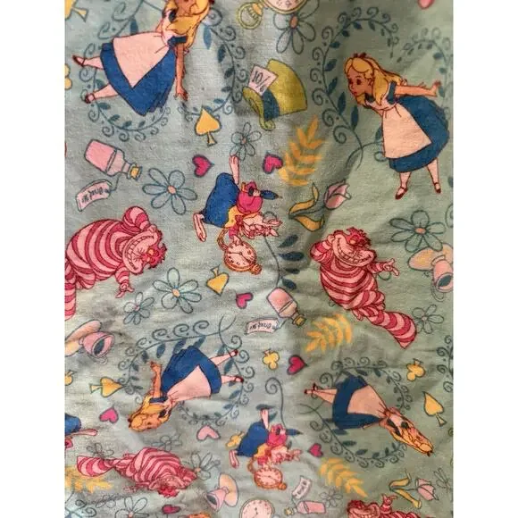 Alice In Wonderland Disney Store 3xl Flannel Cotton Pajama Set Drawstring Plus - Picture 5 of 10